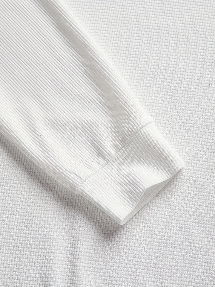 Oliver | Elbow-Patch Waffle-Knit Jumper