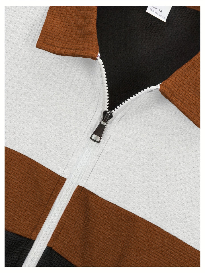 Theodore | Colour-Block Zip-Up Jacket