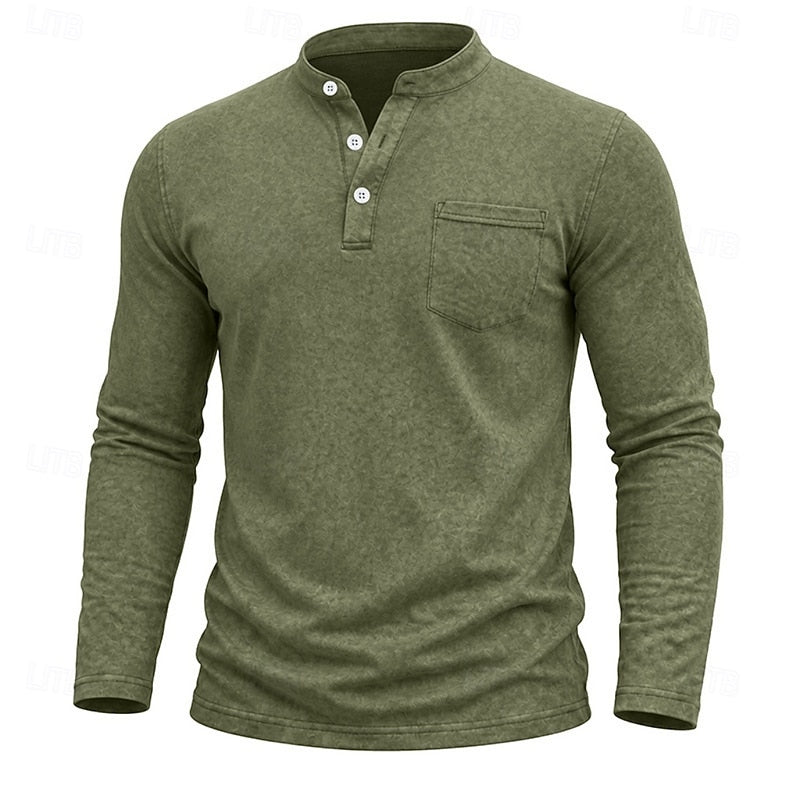 Owen | Classic Henley Long-Sleeve Shirt