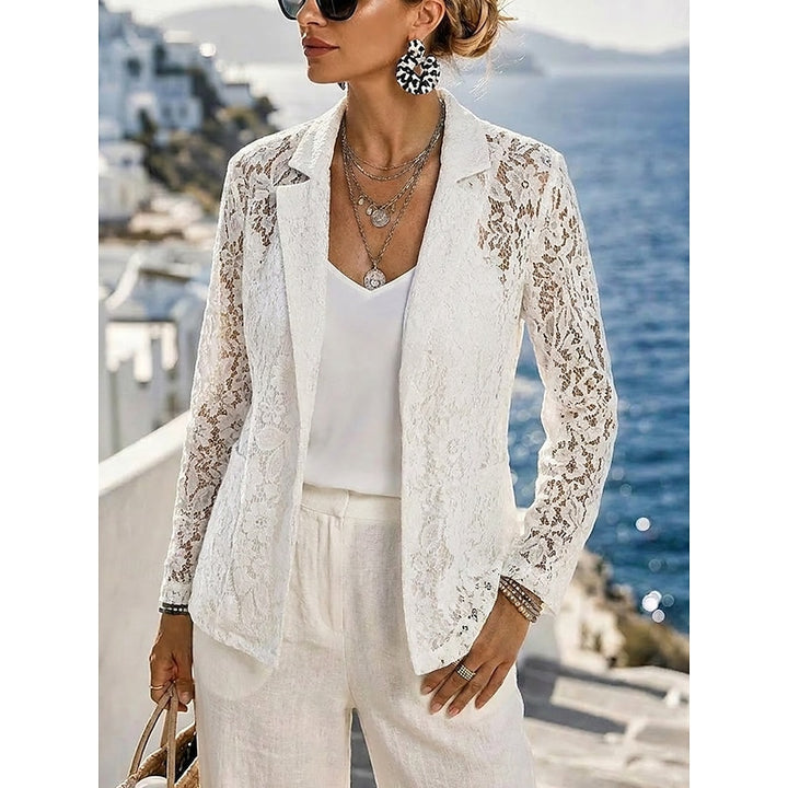 Ingrid | Refined Openwork Blazer