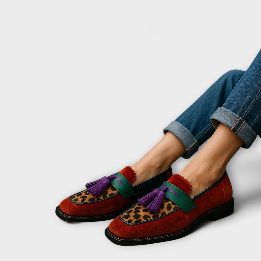 Anna | Stylish Multicolour Tassel Loafers