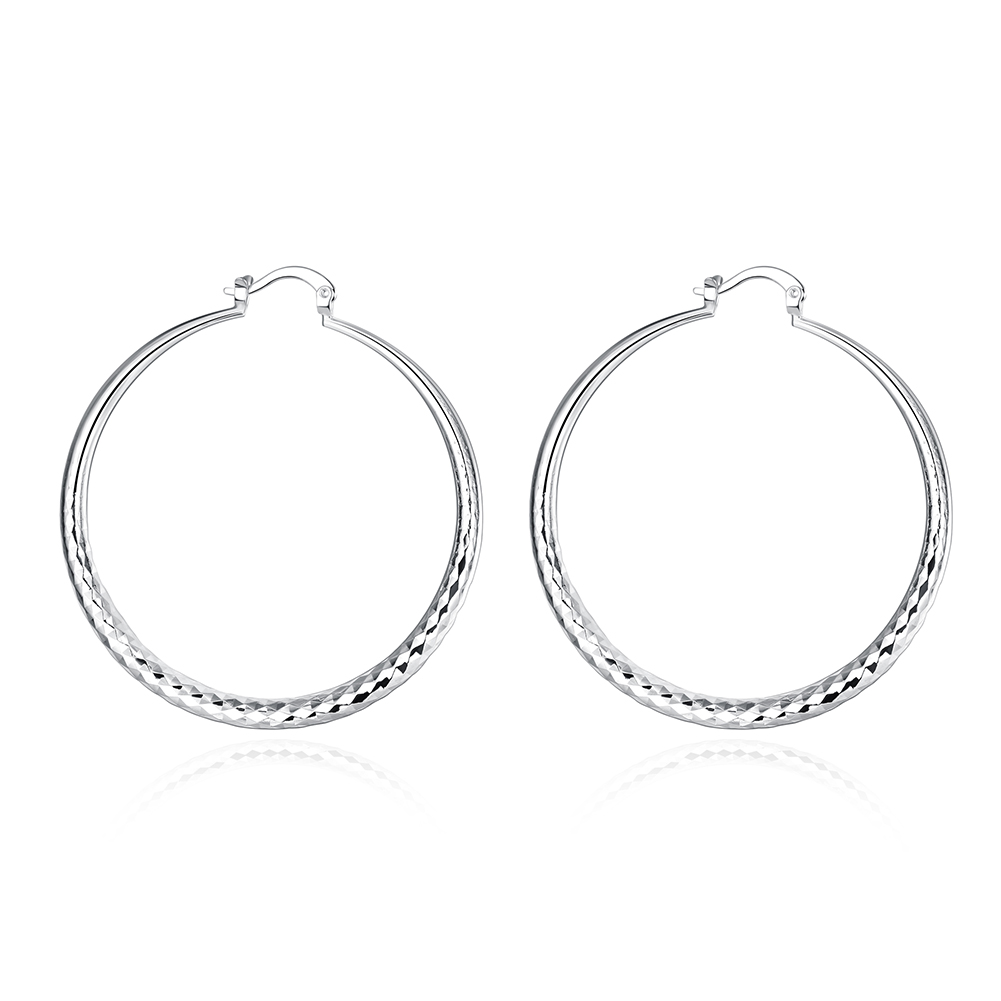Renata | Textured Statement Hoop Earrings