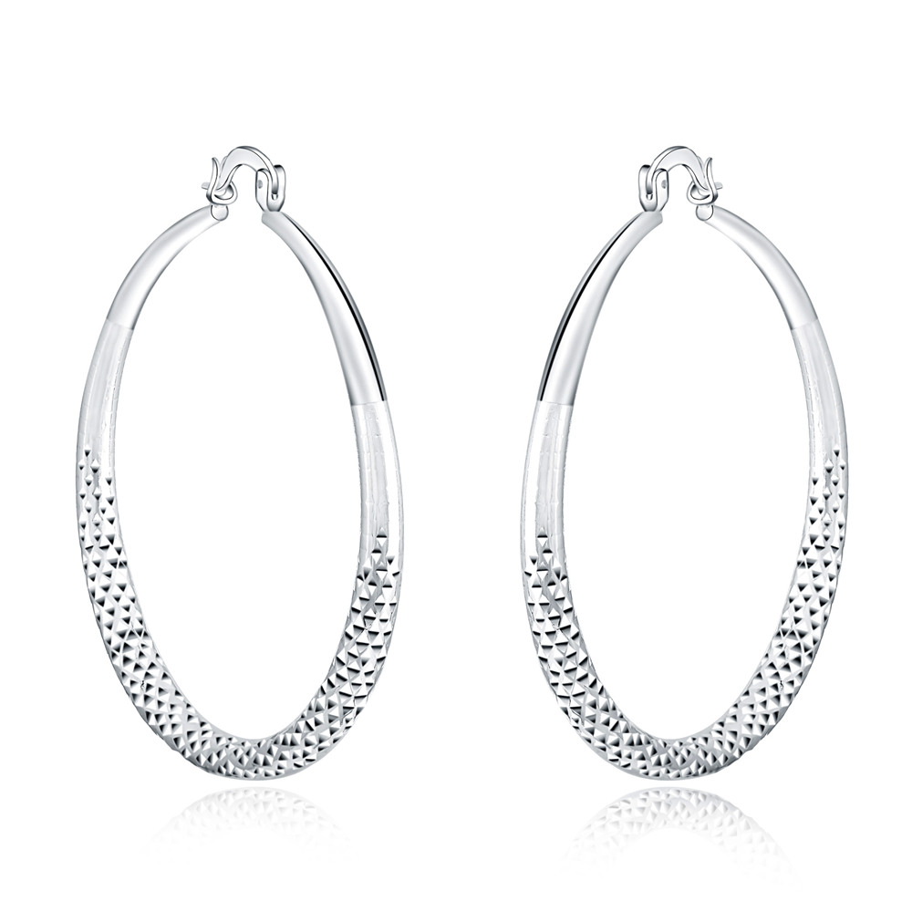 Renata | Textured Statement Hoop Earrings