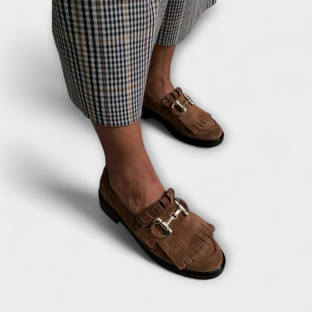 Flora | Classic Buckle Round-Toe Loafer