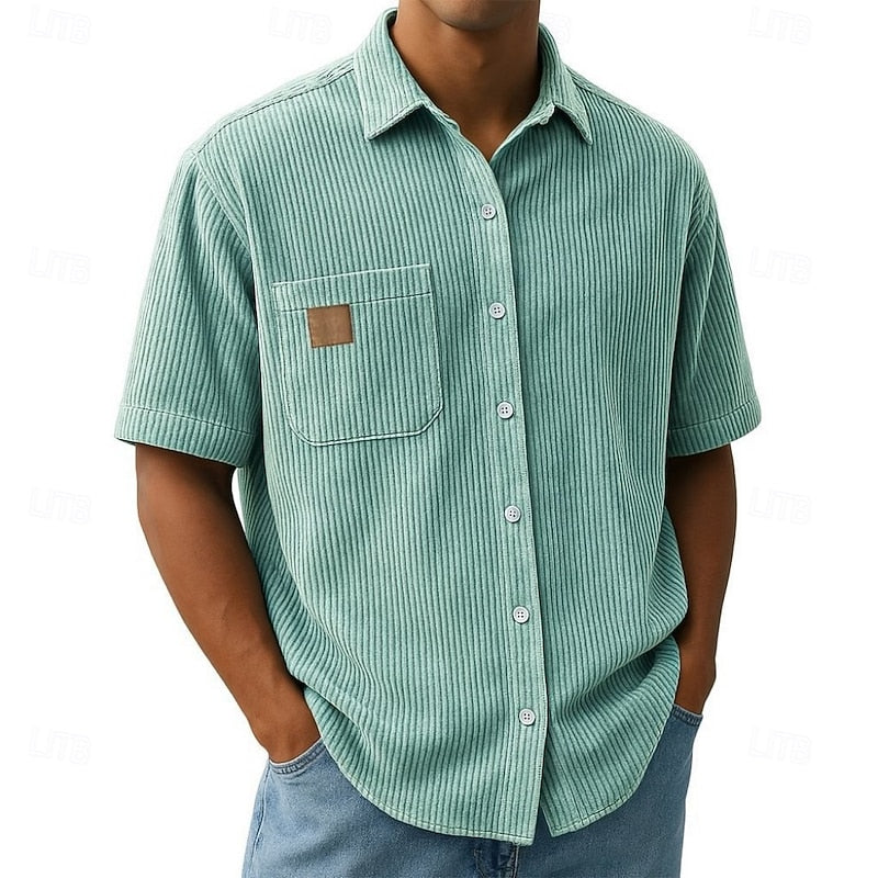 Wyatt | Relaxed Ribbed-Texture Shirt