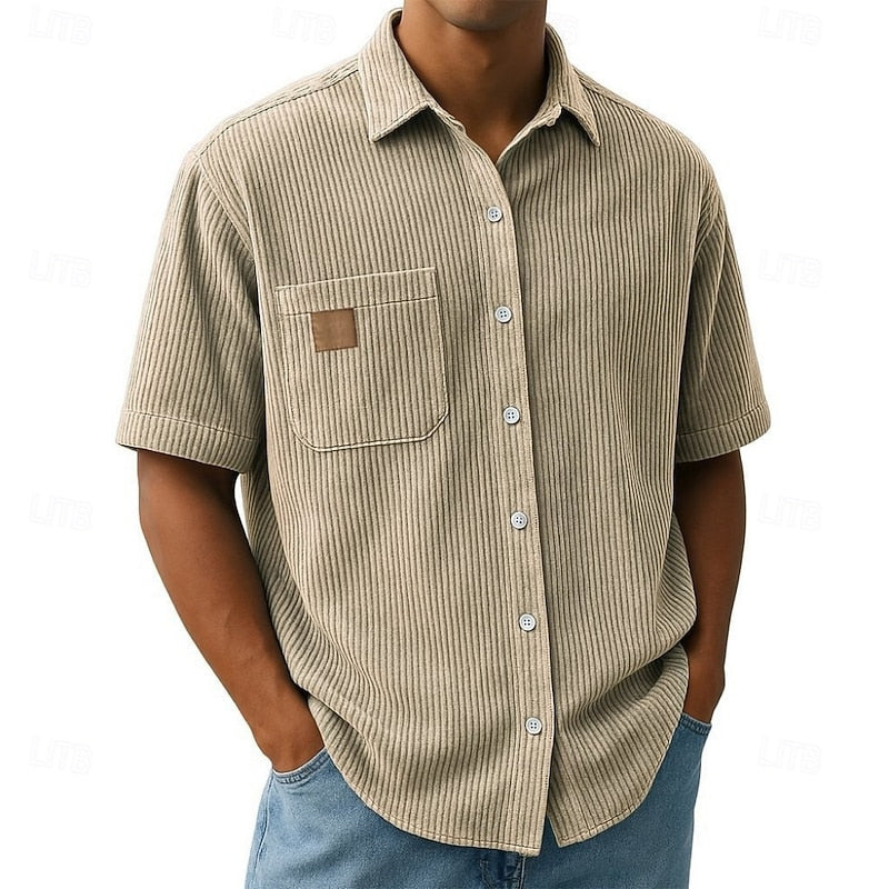 Wyatt | Relaxed Ribbed-Texture Shirt