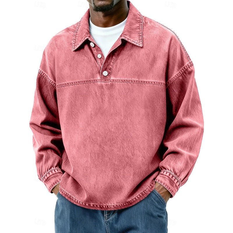 Rory | Relaxed Collared Pullover Shirt