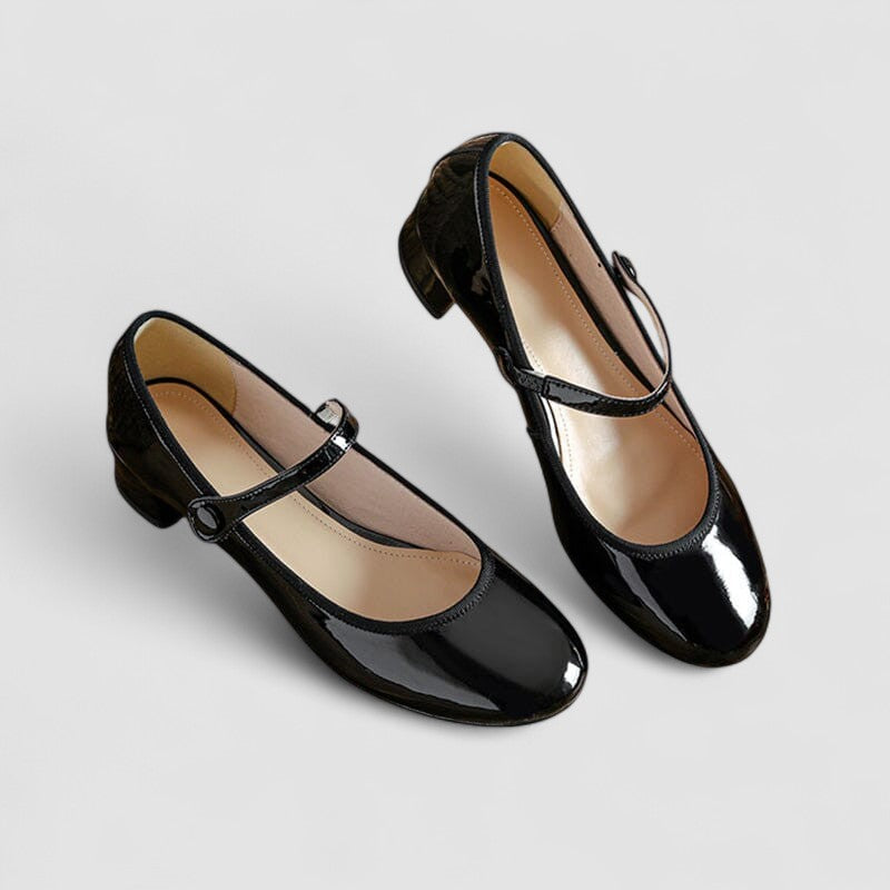 Felicia | Classic Patent Mary Jane Flats