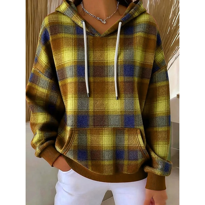 Annette | Cosy Checked Hoodie