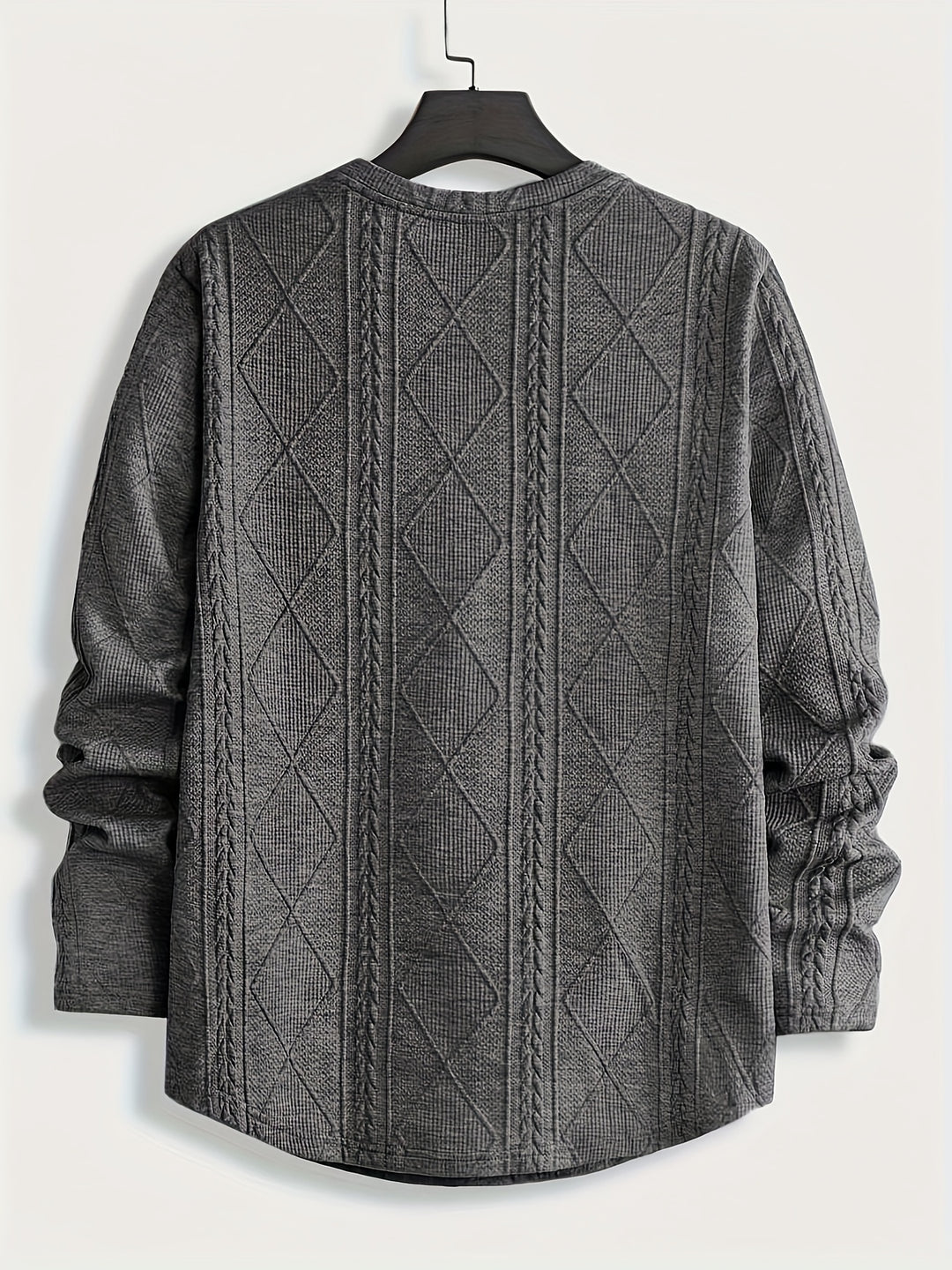 Clifford | Textured Knit-Look Long Sleeve Top
