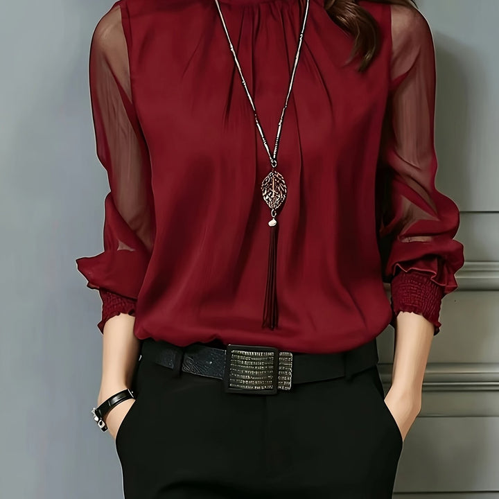 Rowena | Stand-Collar Blouse