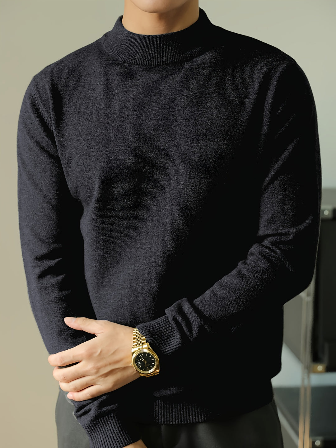 Tobias | Refined High-Neck Sweater