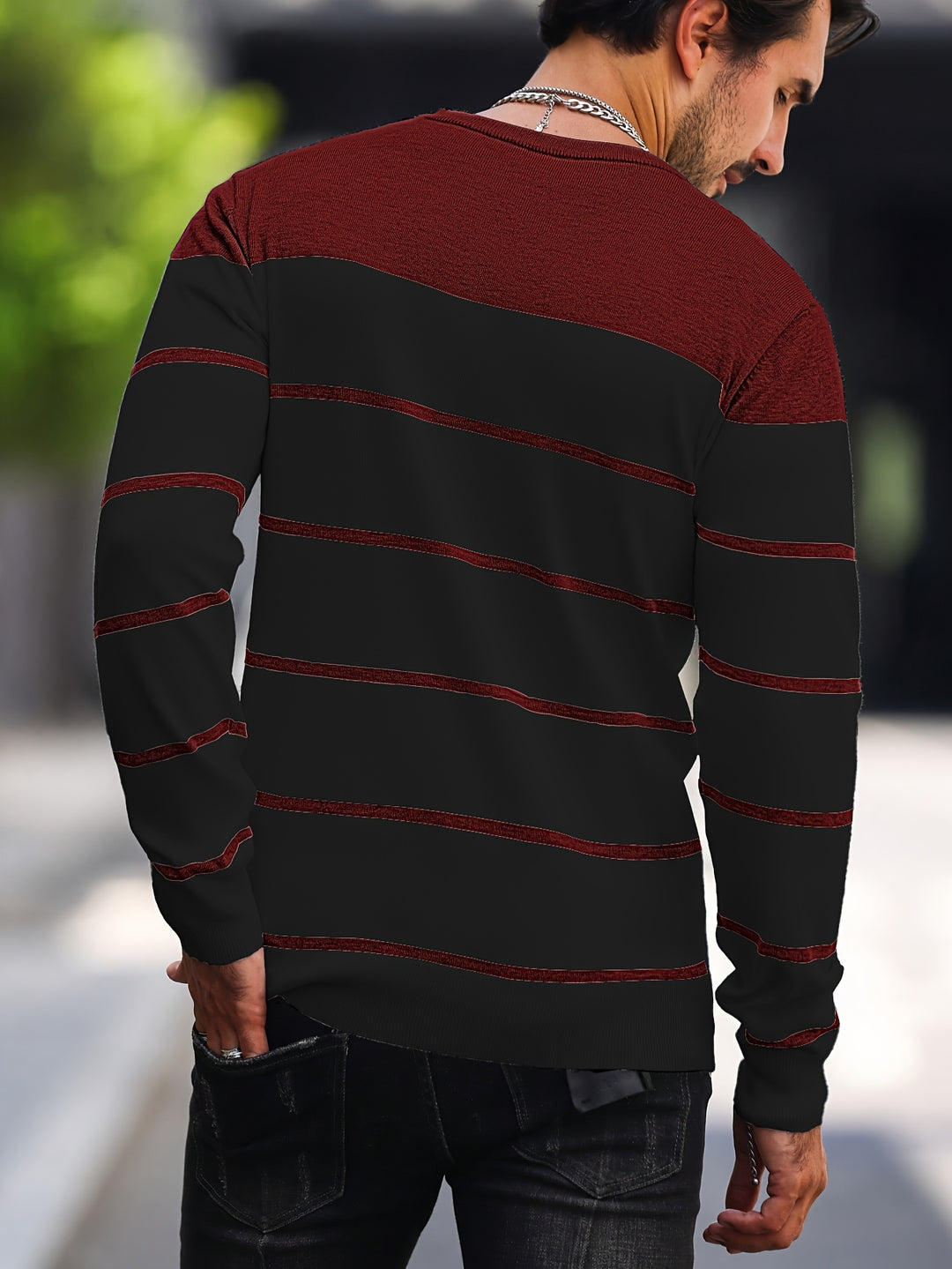 Rory | Colour-Block Striped Pullover