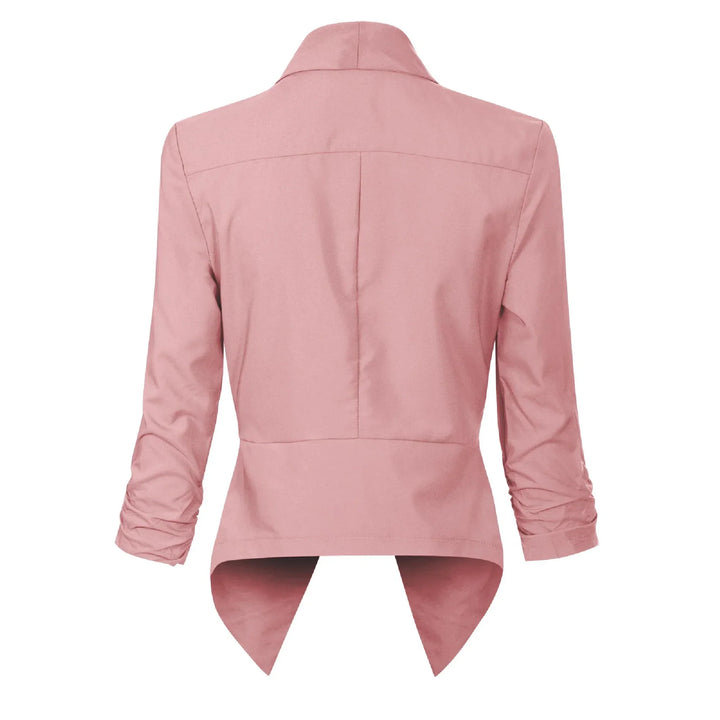 Beverly | Draped Open-Front Blazer