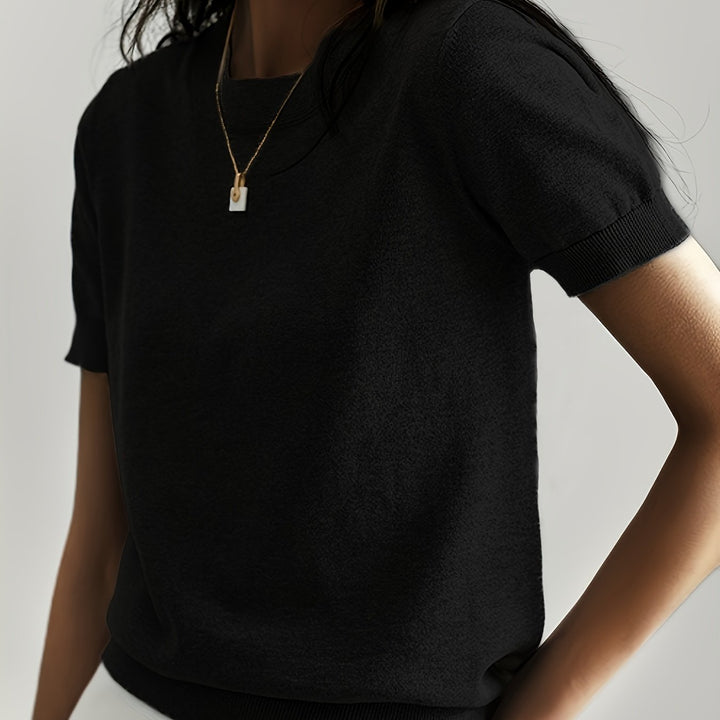 Tabitha | Softly Draped Short-Sleeve Top