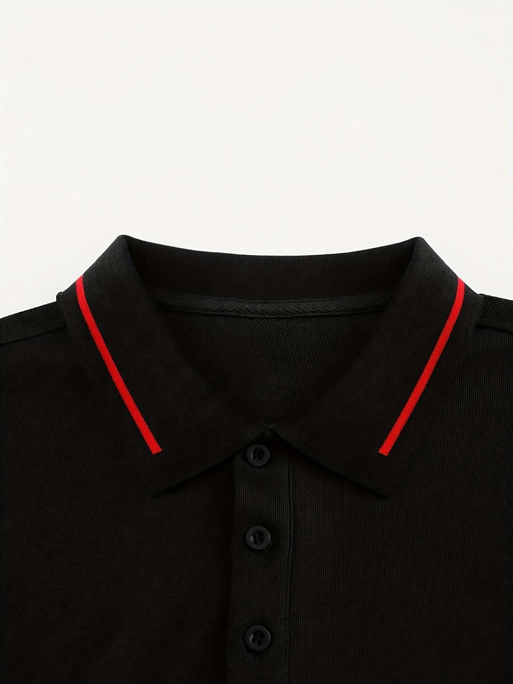 Reginald | Refined Long-Sleeve Polo Shirt