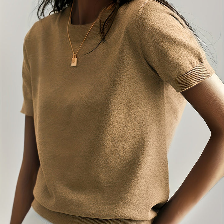 Tabitha | Softly Draped Short-Sleeve Top