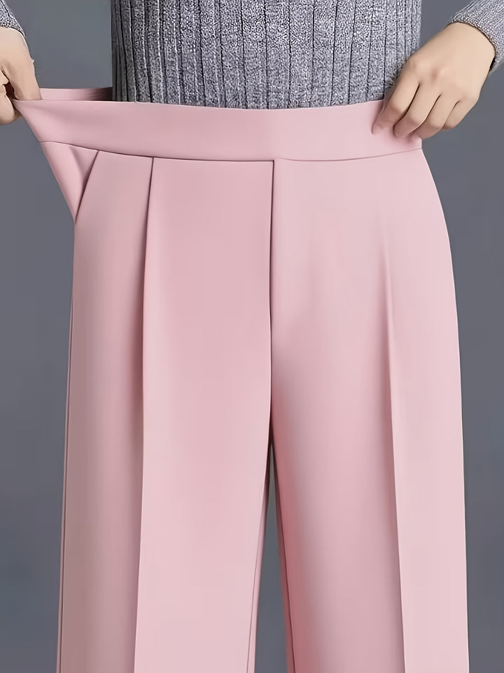 Marlene | High-Waisted Straight-Leg Trousers