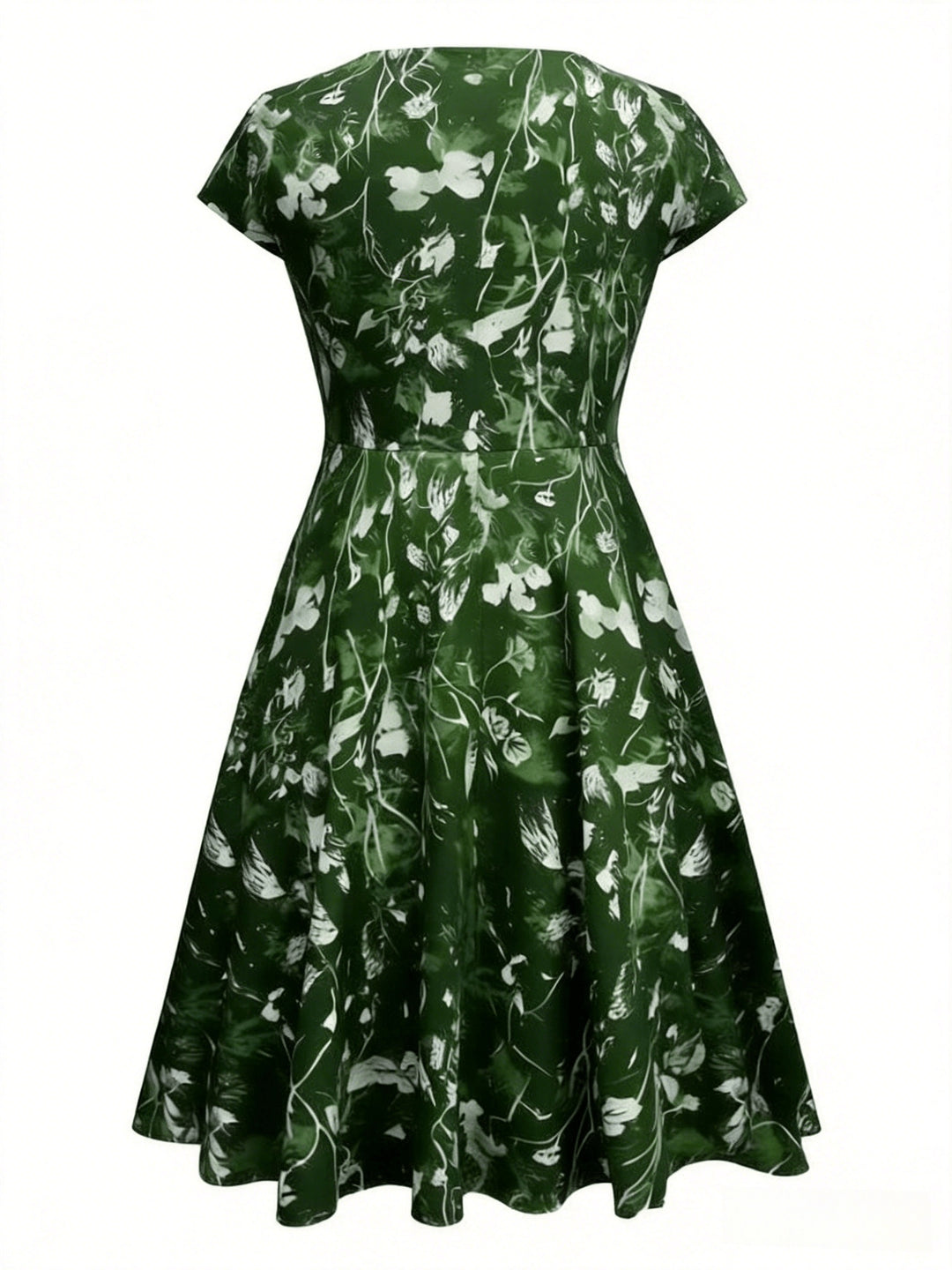 Nadine | Elegant Floral Midi Dress