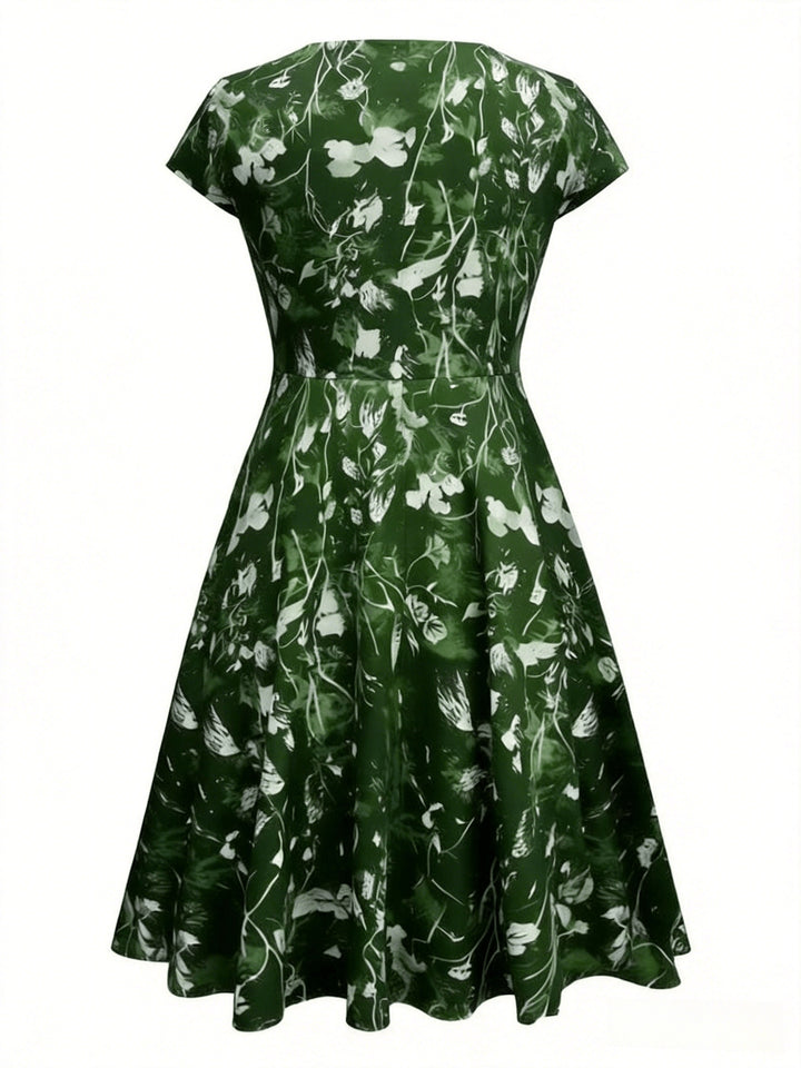 Nadine | Elegant Floral Midi Dress