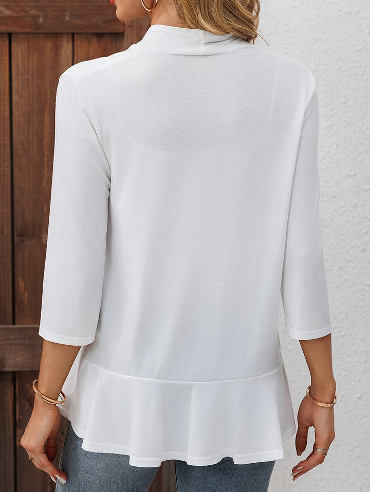 Diana | Open-Front Draped Cardigan