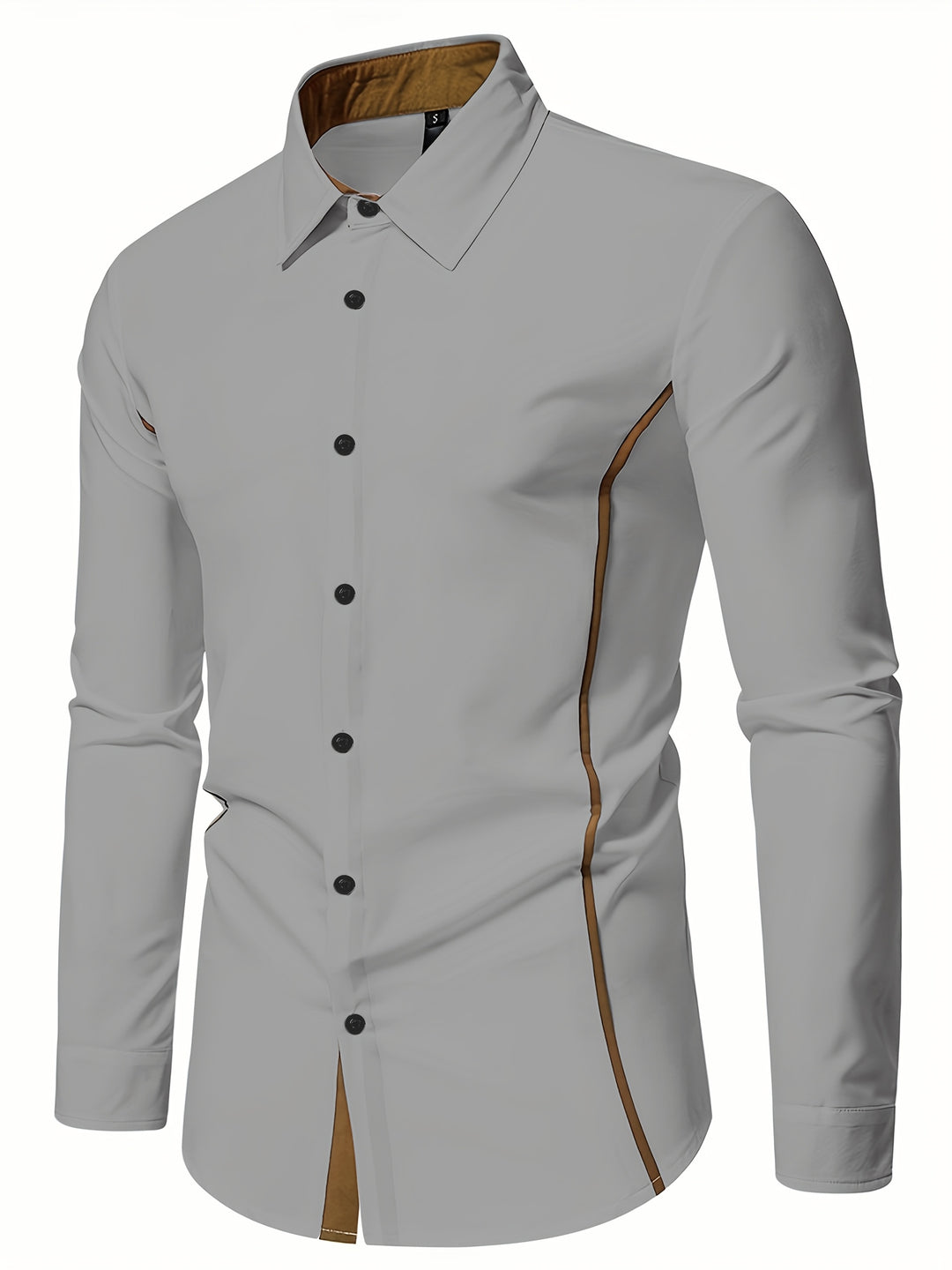 Damon | Contrast-Trim Slim Fit Shirt