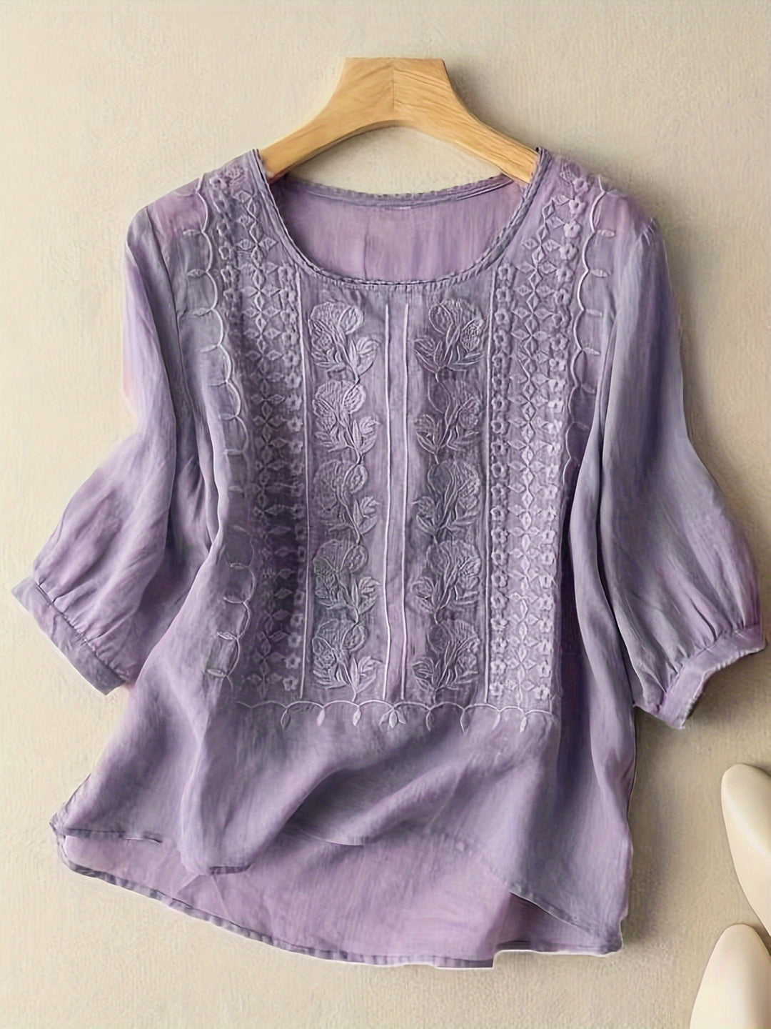 Rosetta | Embroidered Relaxed Blouse