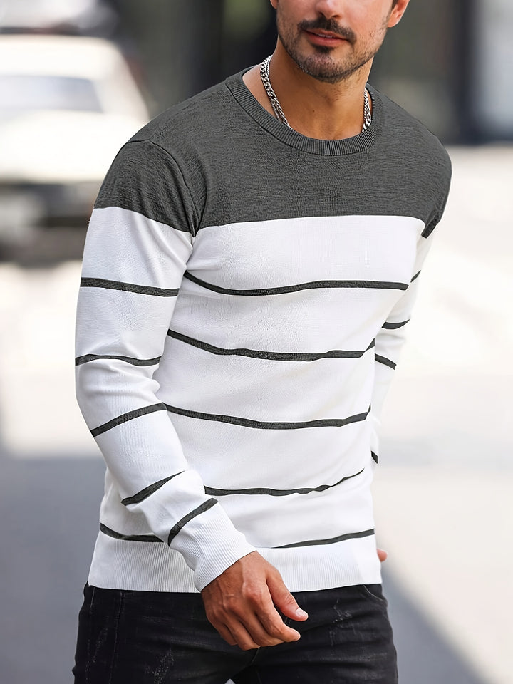Rory | Colour-Block Striped Pullover