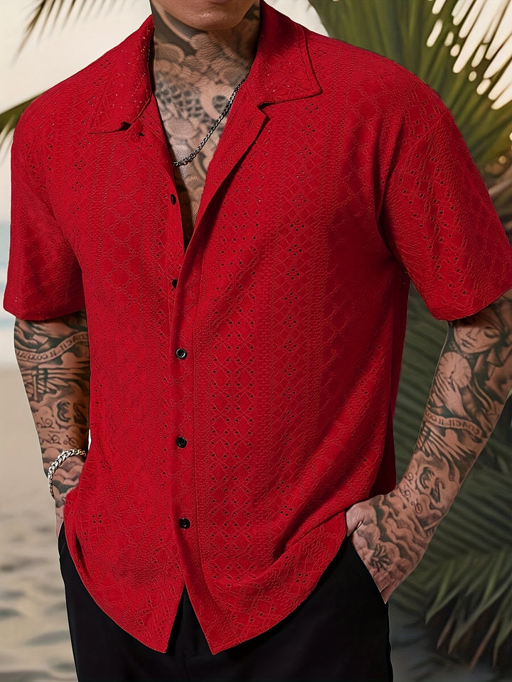 Rhett | Textured Short-Sleeve Casual Shirt
