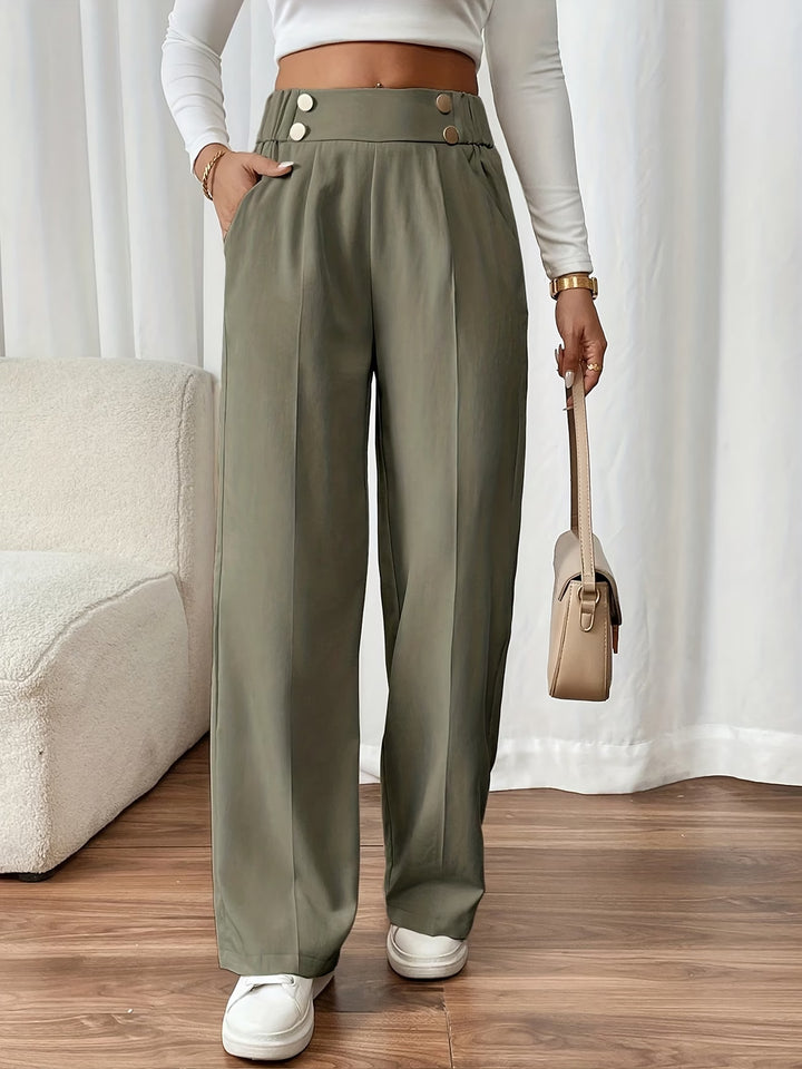 Emillia | Elegant Straight-Leg Office Pants