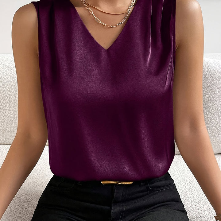 Adele | Sleeveless V-Neck Top