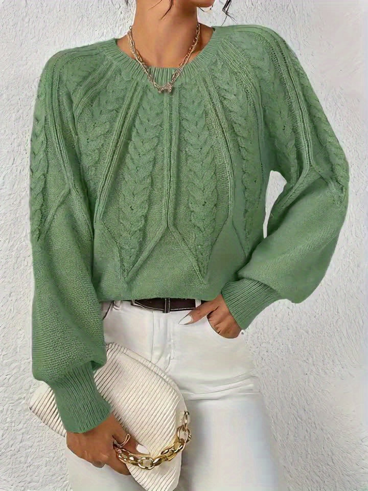 Astrid | Cable-Knit Round-Neck Sweater