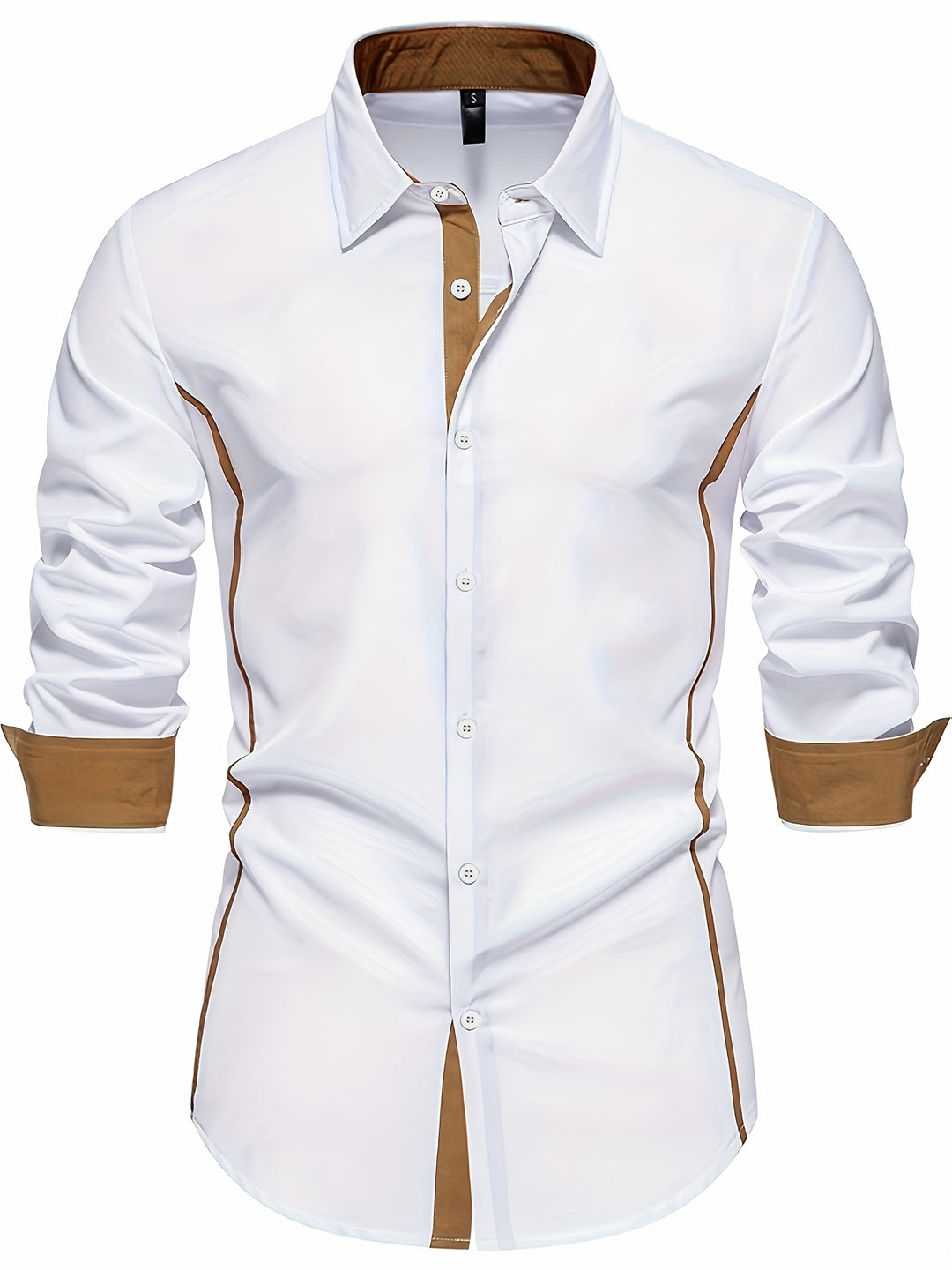 Damon | Contrast-Trim Slim Fit Shirt