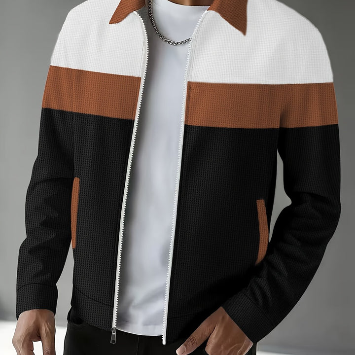 Theodore | Colour-Block Zip-Up Jacket