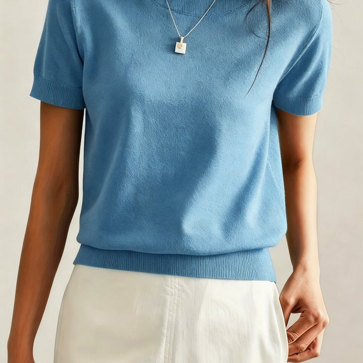 Tabitha | Softly Draped Short-Sleeve Top