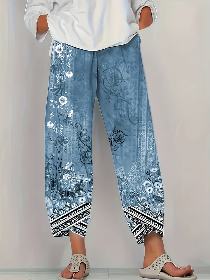 Amanda | Classic Vintage Floral Pants