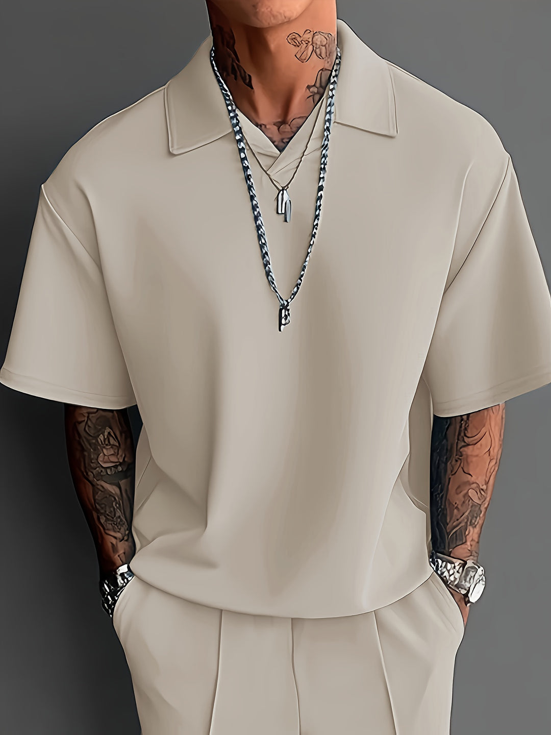 Rhett | Refined Short-Sleeve Two-Piece Set