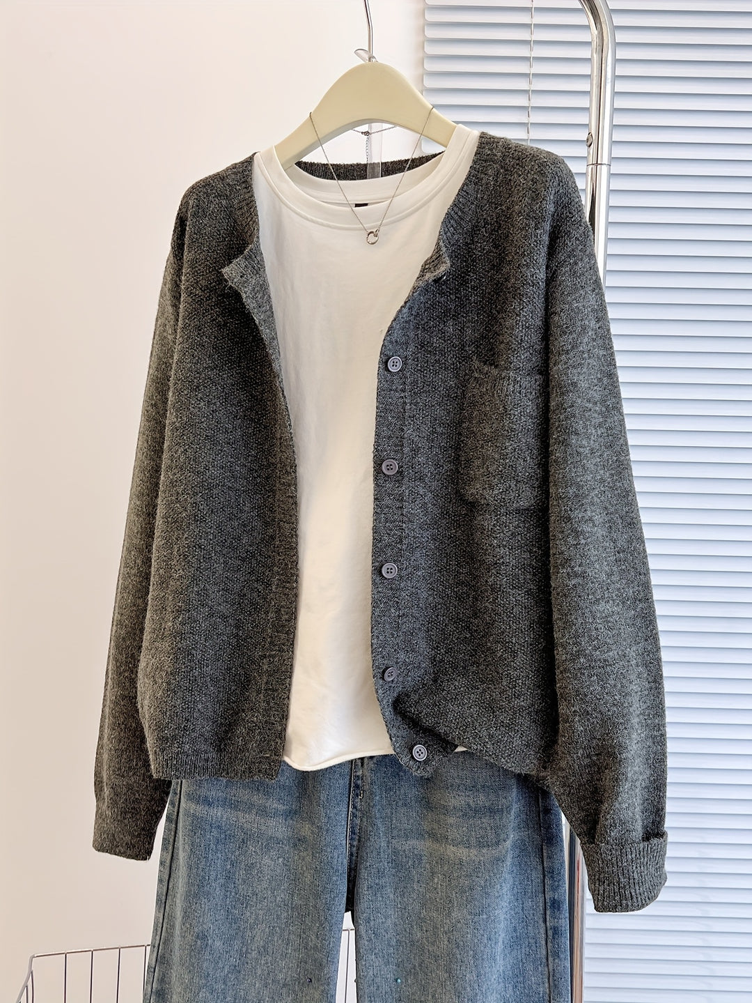 Tamsin | Relaxed Button-Front Cardigan