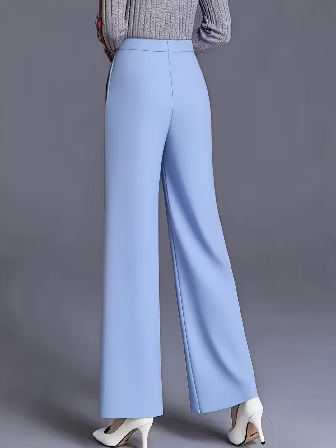 Marlene | High-Waisted Straight-Leg Trousers