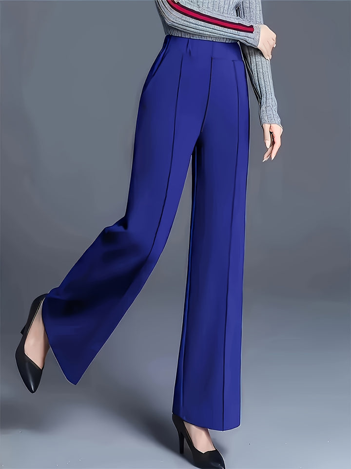 Marlene | High-Waisted Straight-Leg Trousers