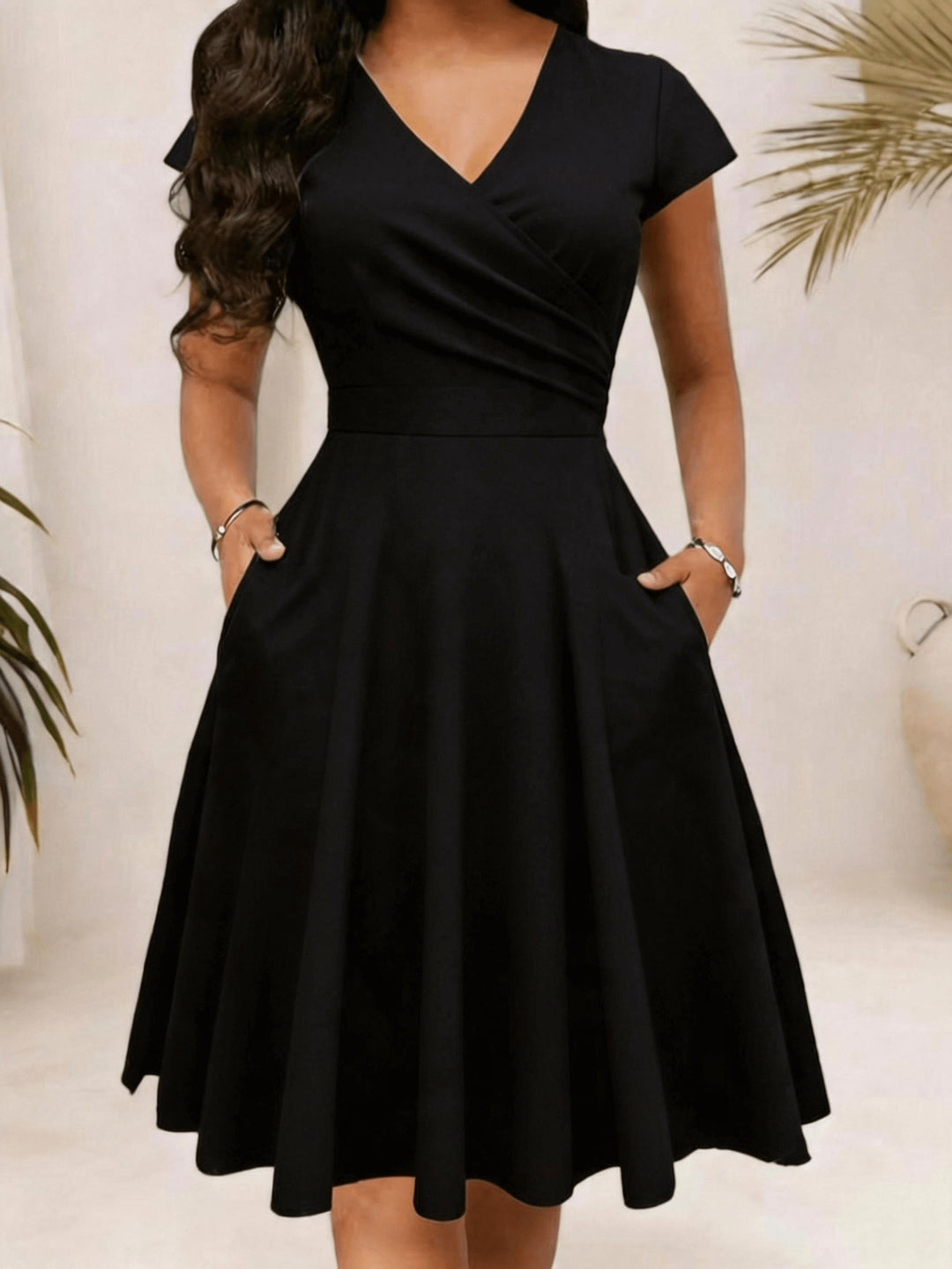 Nadine | Elegant Floral Midi Dress