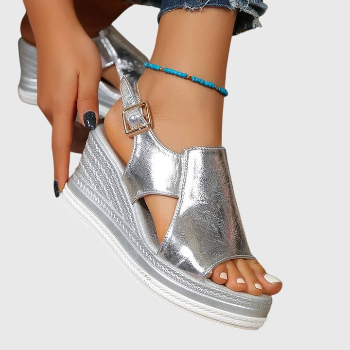 Veronica | Stylish Shiny Orthopedic Sandals