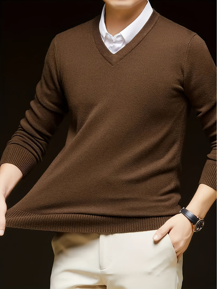 Nigel | Refined V-Neck Jumper