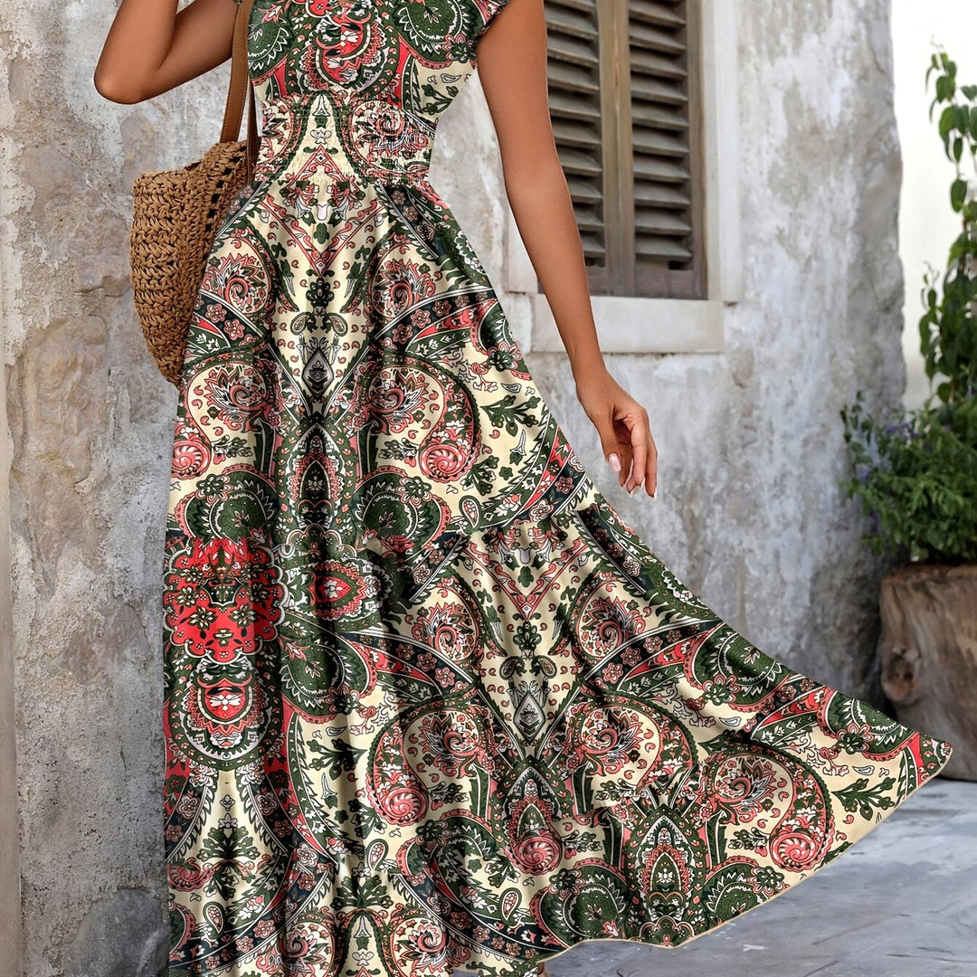 Tabitha | Paisley Print Maxi Dress