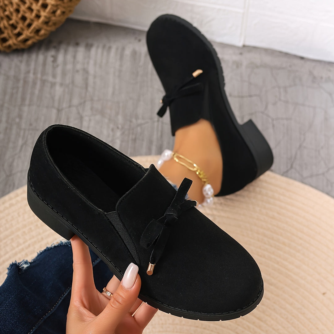 Susannah | Bow-Detail Slip-On Loafers