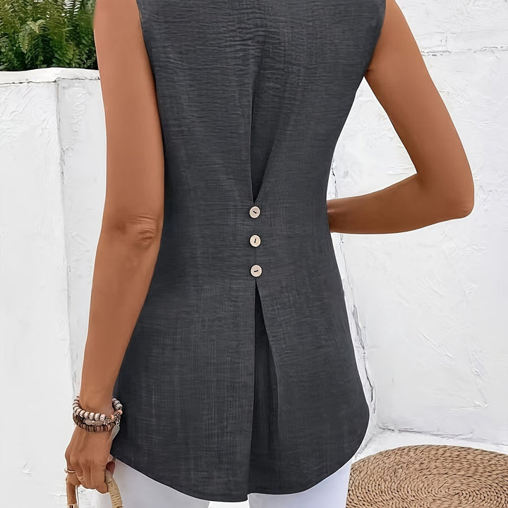 Tabitha | Sleeveless Tunic Blouse