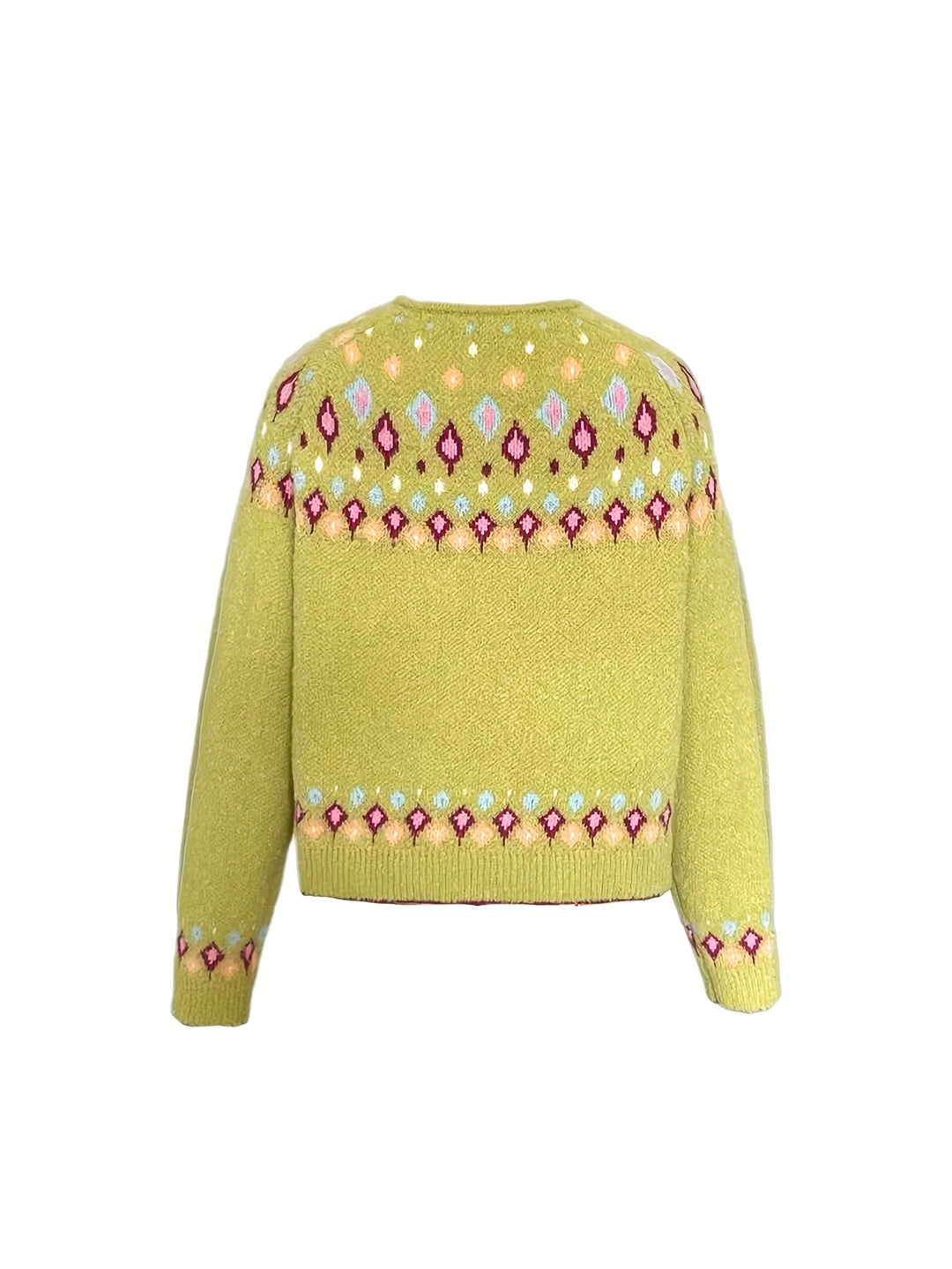 Maribel | Fair Isle Knit Cardigan
