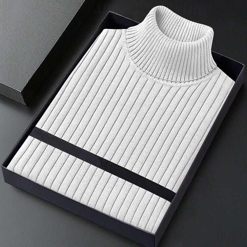 Hamish | Ribbed Roll-Neck Jumper