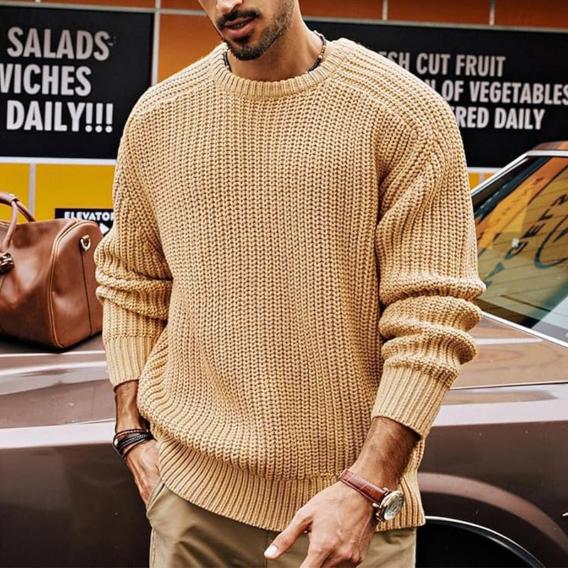 Percy | Ribbed Crew Neck Jumper