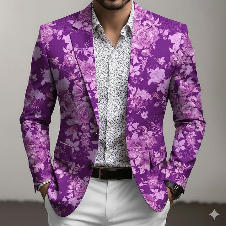 Lucas | Botanical Print Blazer